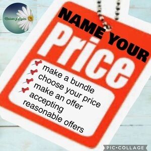 NAME YOUR PRICE sale! Accepting offers! 
⭐️ MENS ⭐️ KIDS ⭐️WOMENS ⭐️HOME